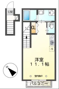 エクセレント谷野町【2階】の間取り
