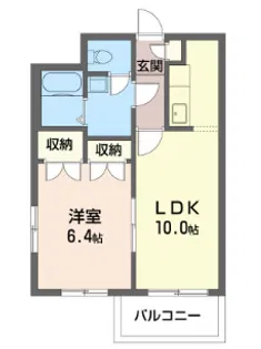 フィールド高津【2階】の間取り