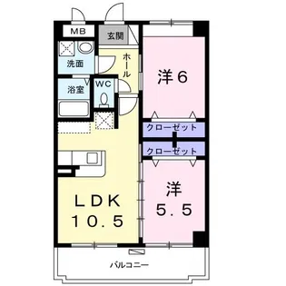 トータスハイツ【1階】の間取り