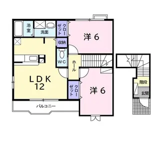 アルモニーメゾンI【2階】の間取り