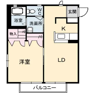ディアスT`s【2階】の間取り