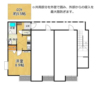 Gemini(ジェミニ)【2階】の間取り