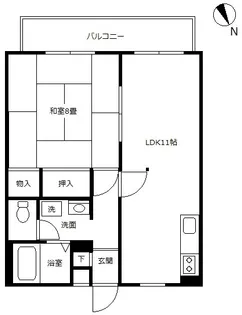 プリンセスティー【2階】の間取り