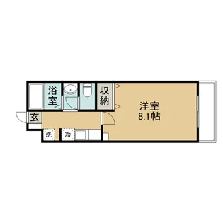 1Kの間取り画像