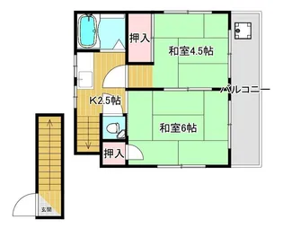 河原邸【2階】の間取り