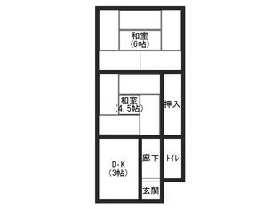 三幸ハイム【1階】の間取り
