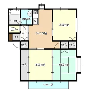 メゾン・フォレストB棟【2階】の間取り