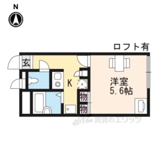 レオパレスグリーンエコー彦根【2階】の間取り