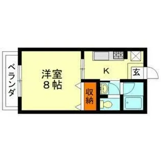 ハイランドコーポ【1階】の間取り