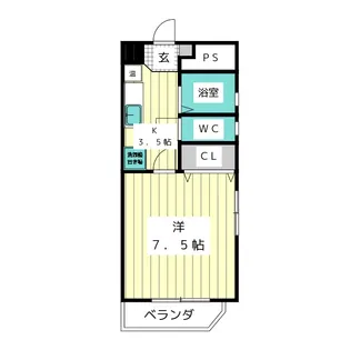 パンプキンクラブ 南棟【3階】の間取り