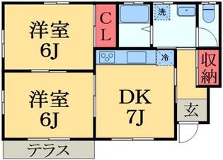 サンライズ誉II【1階】の間取り