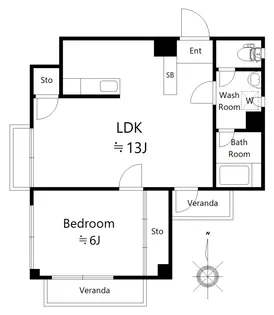 セブンスター集成第一マンション【3階】の間取り