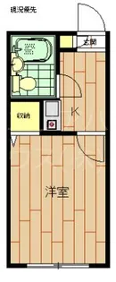 神奈川県川崎市中原区井田2【アパート】の間取り