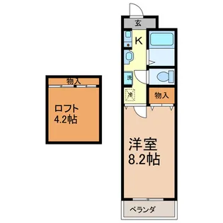 プレジデントハイツ【2階】の間取り