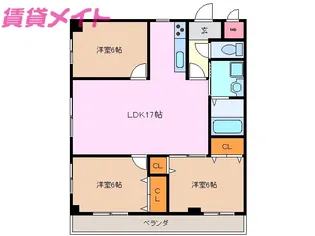 フォーラム6【2階】の間取り