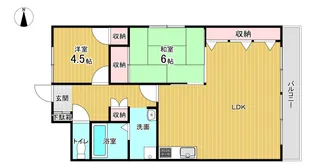 第2コスモハイツ【2階】の間取り