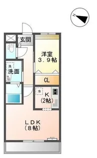 グランヴェルデ蓮池【1階】の間取り