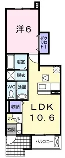 メリーハウス【1階】の間取り