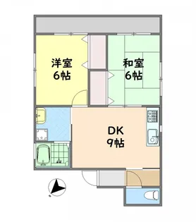 石川コーポIII【2階】の間取り