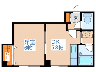 レジデンス美園【3階】の間取り