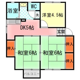 メゾンド・ジュネスI【2階】の間取り