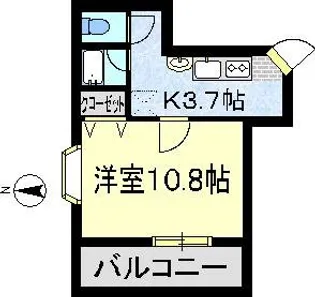 愛知県名古屋市瑞穂区白砂町2【マンション】の間取り