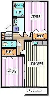 埼玉県さいたま市南区松本3【アパート】の間取り