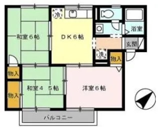 シャトルミヤケ B【1階】の間取り