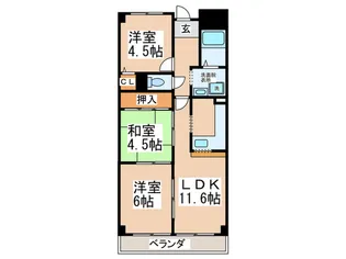 グランド-ル【3階】の間取り