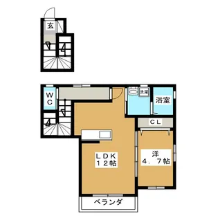 リベラル S【2階】の間取り