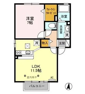アーバンコート A【1階】の間取り