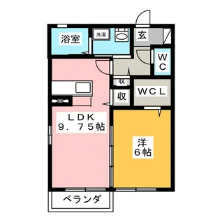 アビタシオン岩塚【2階】の間取り