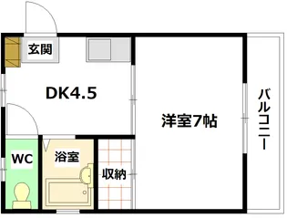 広島県広島市南区青崎2【マンション】の間取り