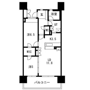 ローレルコート津新町【7階】の間取り
