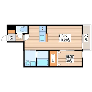 ルーチェ東郡山【1階】の間取り