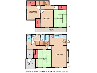 茨城県つくば市森の里【一戸建】の間取り