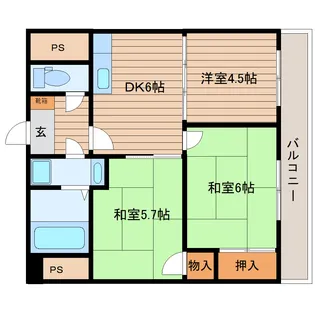 ひろせビル【4階】の間取り