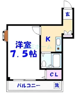 カザリヤマンションC【3階】の間取り