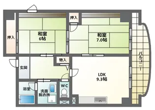 メゾンドクレイヨン【8階】の間取り