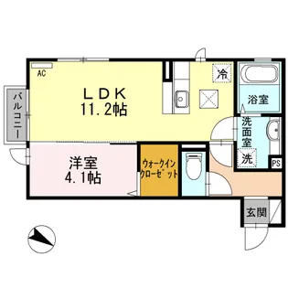 ラ・ヴィオレテラ【1階】の間取り