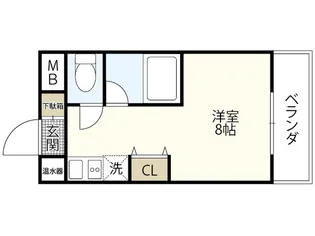 新第1田中興産ビル【2階】の間取り