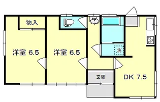 山梨県甲府市塩部2【一戸建】の間取り