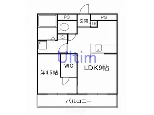 リバティハイツ【4階】の間取り