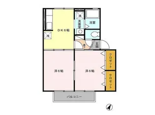 パトリ川上【2階】の間取り