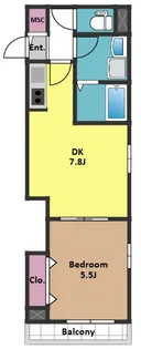 ハード高田馬場【3階】の間取り