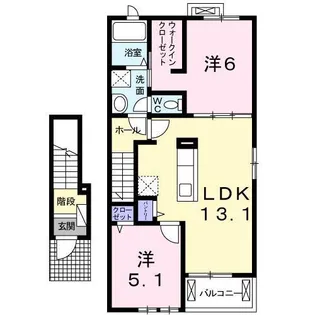 コルソ パラッツォ【2階】の間取り
