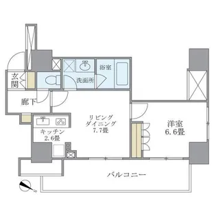 東京都中央区日本橋人形町2【マンション】の間取り