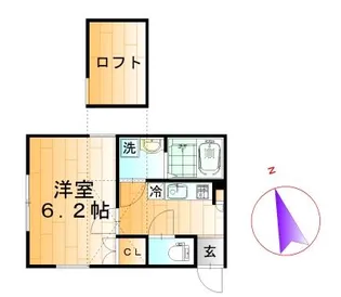 リベルタ谷塚【1階】の間取り