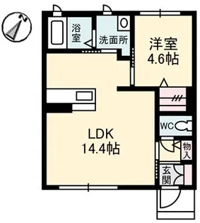 愛媛県宇和島市広小路【アパート】の間取り