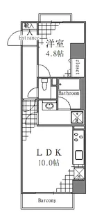 東京都台東区根岸3【マンション】の間取り